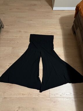 Maha Devi Black Palazzo Pants XL